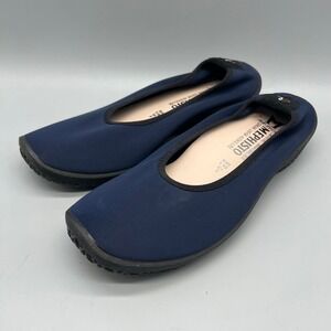 Mephisto Air-Relax Womens Navy Blue Textile Ballet Flats Comfort Shoes Size 9